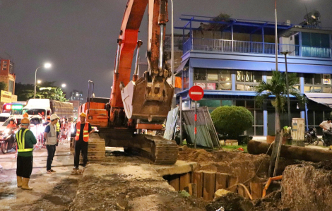 Xuyên ngày đêm dời hạ tầng để kịp khởi công metro số 2