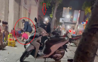 Bắt 4 người đánh nhau trên đường Quang Trung do mâu thuẫn từ việc mua hột vịt lộn