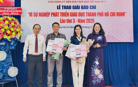 Báo Phụ nữ TPHCM đạt giải nhì Giải báo chí Vì sự nghiệp phát triển giáo dục TPHCM lần 3