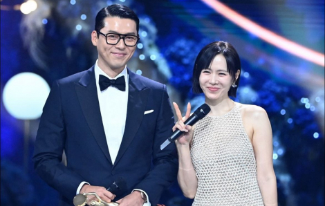 Vợ chồng Hyun BIn - Son Ye Jin trở thành Ảnh đế - Ảnh hậu tại lễ trao giải Rồng Xanh