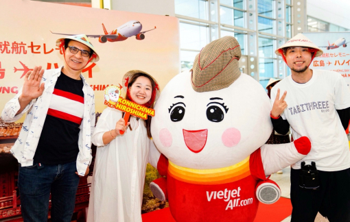 Vietjet tăng chuyến bay Hiroshima - Hà Nội lên 4 chuyến khứ hồi mỗi tuần