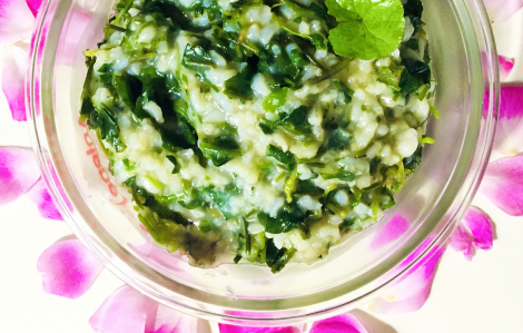 Cháo xào rau má - món độc của ngoại