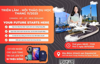 Triển lãm du học 2025 mở rộng cơ hội và cập nhật học bổng cho học sinh Việt