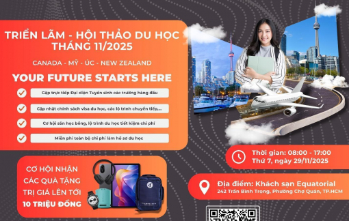 Triển lãm du học 2025 mở rộng cơ hội và cập nhật học bổng cho học sinh Việt