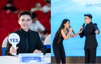 MC Hải Triều lịch lãm chấm thi ''Hoa hậu sinh viên Hoà bình Việt Nam 2025''