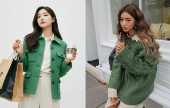 Trang phục màu xanh lá tôn làn da cho phụ nữ châu Á