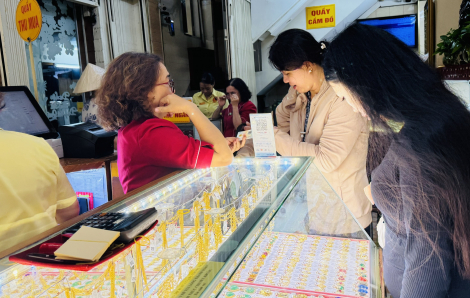 Giá vàng miếng tăng mạnh trở lại