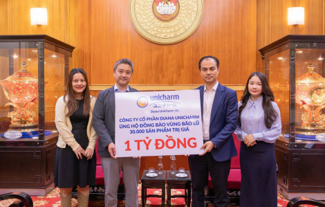 Diana Unicharm đồng hành cùng phụ nữ và trẻ em miền Trung, Tây Nguyên vượt qua khó khăn do mưa lũ