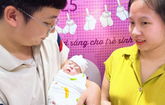 Niềm vui đến với gia đình bé gái sinh non chỉ nặng 640g