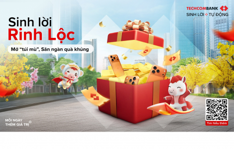 Techcombank ra mắt chương trình “Sinh Lời Rinh Lộc”, mở ra hành trình săn ngàn quà giá trị chào đón Tết Bính Ngọ 2026