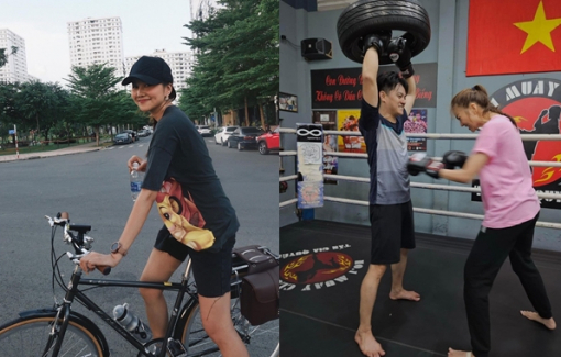 Sao Việt khỏe đẹp: Thanh Hằng tập Muay Thái đốt mỡ thừa, dáng săn chắc