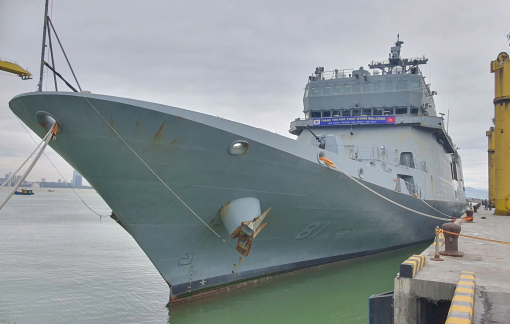 Tàu huấn luyện ROKS Hansando của Hải quân Hàn Quốc thăm xã giao Đà Nẵng