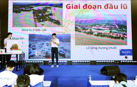 Học sinh lớp Mười hai xây dựng mô hình cảnh báo thiên tai bằng AI