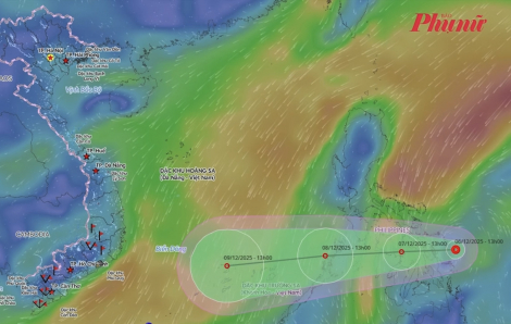 Áp thấp nhiệt đới hướng Tây Tây Nam, Biển Đông chuẩn bị xuất hiện vùng gió mạnh