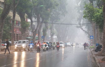 Bắc Bộ rét về đêm và sáng, Nam Trung Bộ mưa dông rải rác