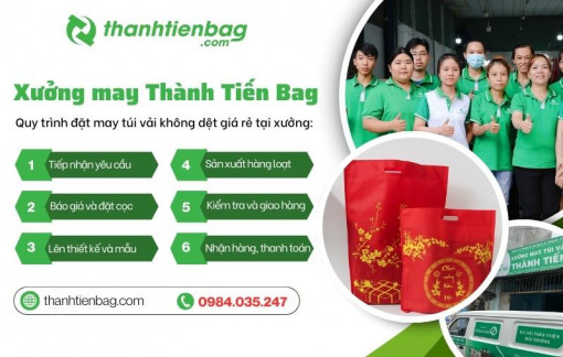 Xưởng may Thành Tiến Bag - May in túi vải không dệt giá rẻ TPHCM