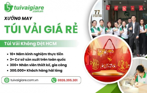 Xưởng may Túi Vải Giá Rẻ - Chuyên sản xuất túi vải không dệt tại TPHCM