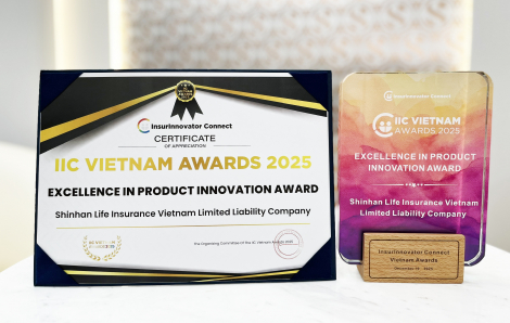 Shinhan Life Việt Nam nhận giải thưởng “Excellence in Product Innovation Award”