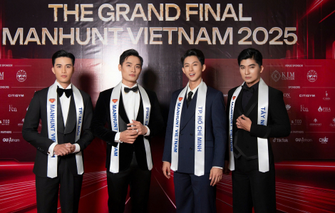 Dàn thí sinh Manhunt Vietnam nhận sash, tranh ngôi vị nam vương