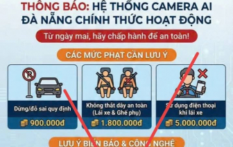 Công an Đà Nẵng thông tin về camera tích hợp AI xử phạt vi phạm giao thông