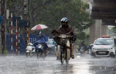 Không khí lạnh tràn về, Bắc Bộ tới Huế mưa to