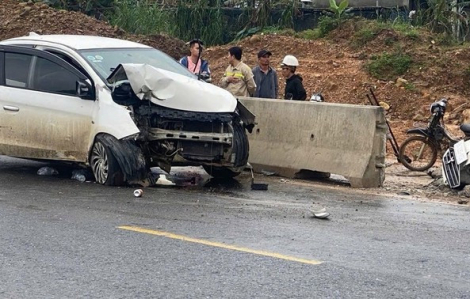 Gia đình 4 người gặp nạn trên cao tốc La Sơn - Hòa Liên, bé trai 9 tháng tuổi tử vong