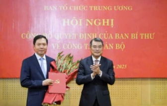 Ông Trịnh Mạnh Linh giữ chức Phó trưởng Ban Tổ chức Trung ương