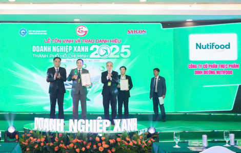 Nutifood được trao danh hiệu Doanh nghiệp xanh TPHCM 2025