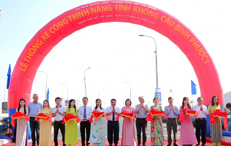 Thông xe cầu Bình Phước 1, đồng bộ tĩnh không sông Sài Gòn