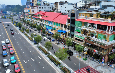 Đường Lê Lợi mang diện mạo mới sau khi được 'làm đẹp' đón tết