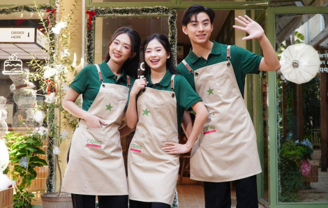 Xu hướng tạp dề hiện đại cho nhà hàng, quán cà phê, trà sữa