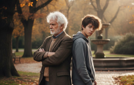 Ông ngoại… hơn thua với cháu