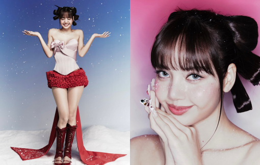 Lisa rạng rỡ trong thiết kế Giáng sinh của nhà mốt Việt