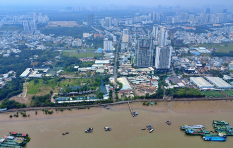 Hiện trạng khu vực xây dựng cầu Phú Mỹ 2