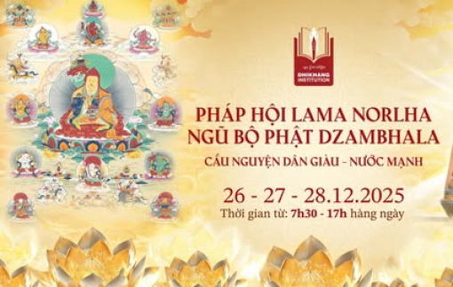 Pháp hội Lama Norlha - Ngũ bộ Phật Zambala (Dzambhala) cầu nguyện dân giàu - nước mạnh tổ chức tại chùa Quang Bửu, TPHCM