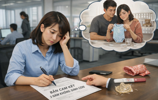 Cam kết không sinh con để được tuyển chính thức
