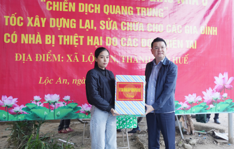 “Chiến dịch Quang Trung” tại TP Huế bàn giao nhà cho người dân