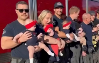 Sở cứu hoả ở Mỹ có 1 năm bận rộn với 22 em bé chào đời