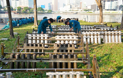 Hơn 1.200 quả pháo hoa sẵn sàng khai hỏa chào đón năm mới 2026 ở TPHCM