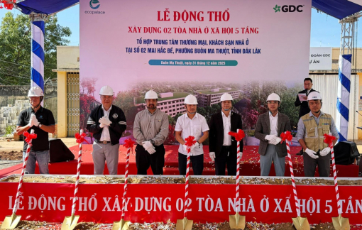 Đắk Lắk động thổ xây 158 căn hộ nhà ở xã hội