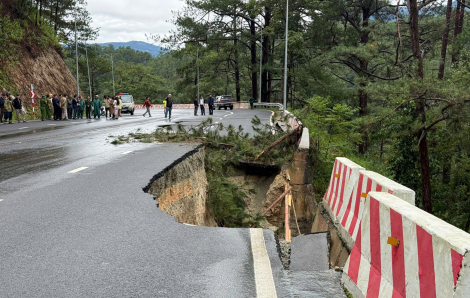 Đèo Prenn tạm đóng 6 ngày để xử lý điểm sạt lở
