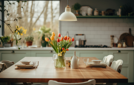 Những nguyên tắc cần lưu ý khi bố trí bàn ăn trong nhà