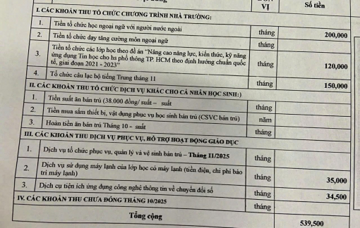 Cần tách các tiết học liên kết khỏi thời khóa biểu chính khóa