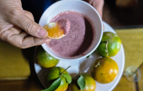 Cam chấm mắm tôm - tưởng không thật mà lại có thật