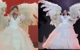 Phương Mỹ Chi bật khóc trước hàng ngàn khán giả