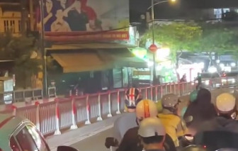 Xôn xao clip nhóm người rượt đuổi, đánh nhau náo loạn tại gần cầu Kênh Xáng