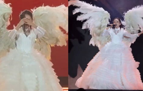 Phương Mỹ Chi bật khóc trước hàng ngàn khán giả