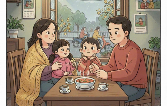 Giữa ngày lạnh, nhà là nơi ấm nhất