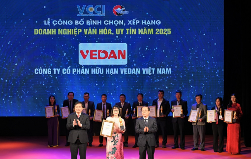 Vedan Việt Nam được vinh danh “Doanh nghiệp Văn hóa, Uy tín năm 2025”