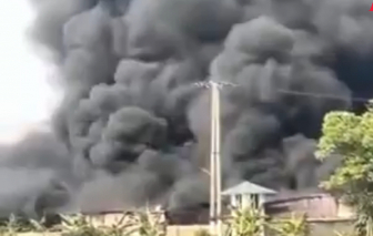 Cháy xưởng dạy nghề ở trại giam Quảng Ninh